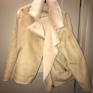 H&M Fuzzy Tan Jacket